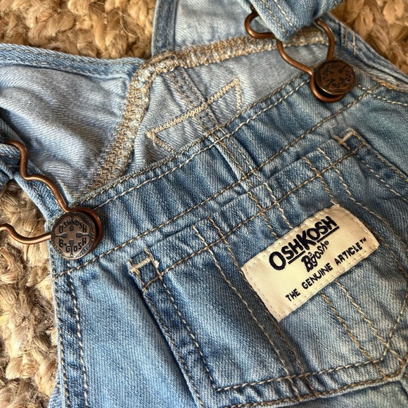 🌸 oshkosh b’gosh denim overall tiered floral dress - Picture 5 of 8